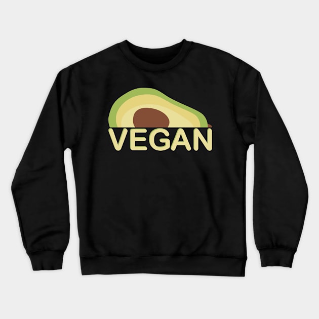 Vegan Vegan Avocado Fruit Diet Healthy Crewneck Sweatshirt by POS